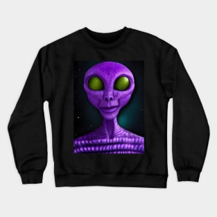 Bert the Purple Alien Crewneck Sweatshirt